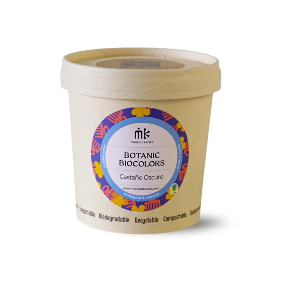 Tinte natural castaño oscuro ecológico - Maison Karité