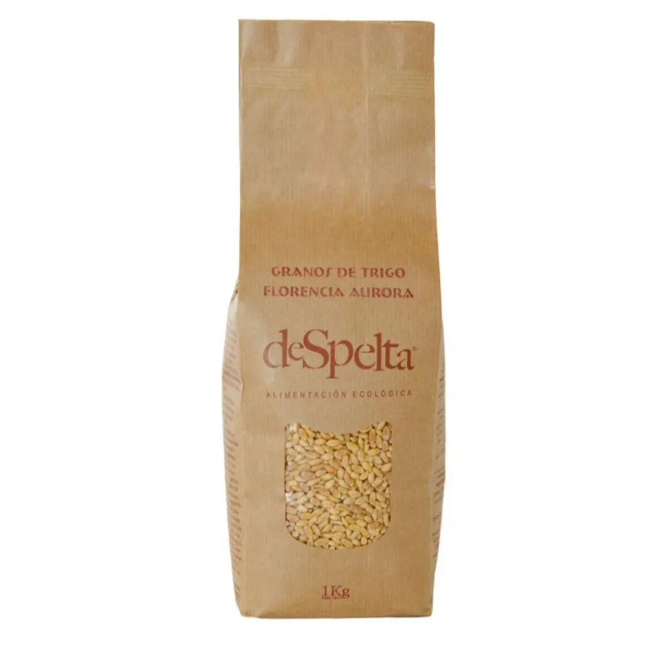 Trigo Florencia Aurora en grano ecológico, 1 kg - deSpelta
