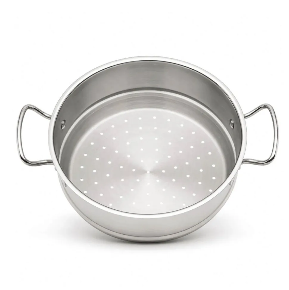 Vaporera de acero inoxidable Chef Classic - accesorio para cocer al vapor, 32 cm - Lacor