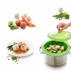 Vaporera plegable de silicona platino - Lékué