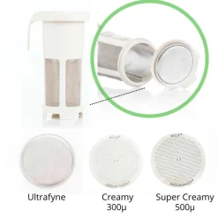 Vaso con filtro y 3 discos intercambiables para Vegan Milker Mülsi