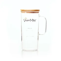 Vaso de cristal + tapa de bambú by Chufamix