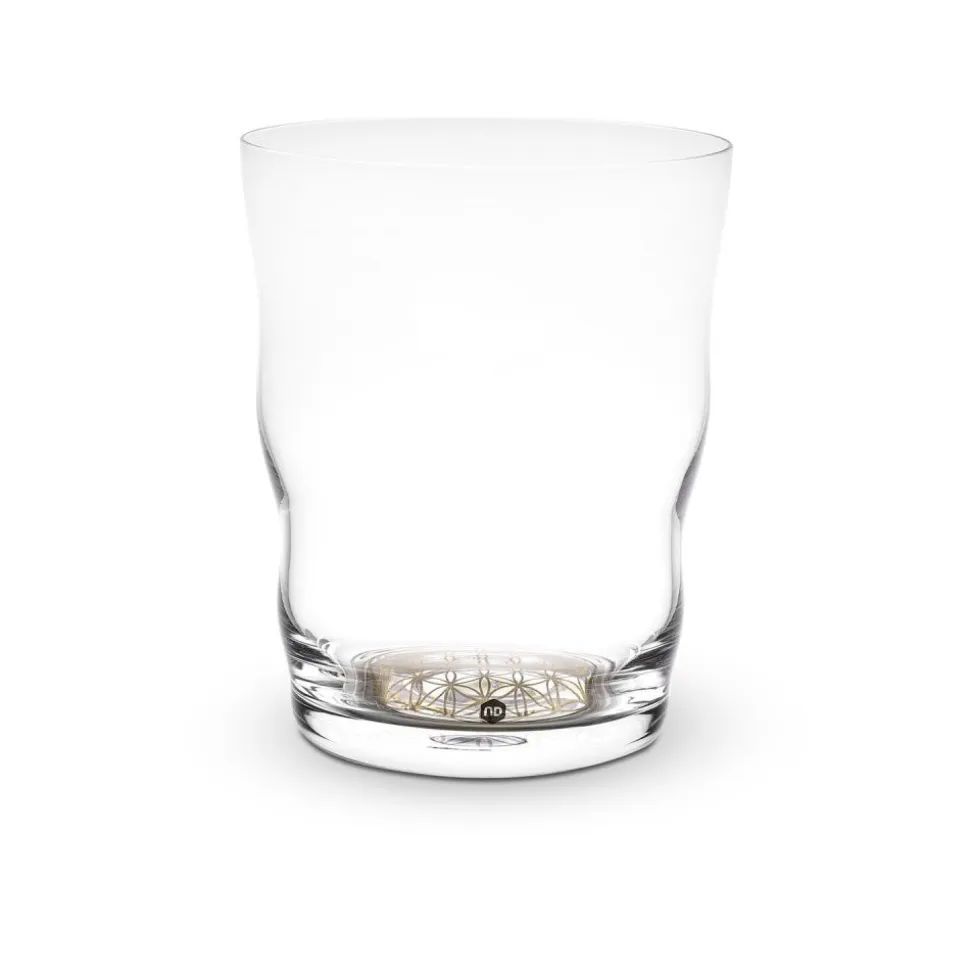 Vaso Jasmina con flor de la vida en platino - Nature's Design