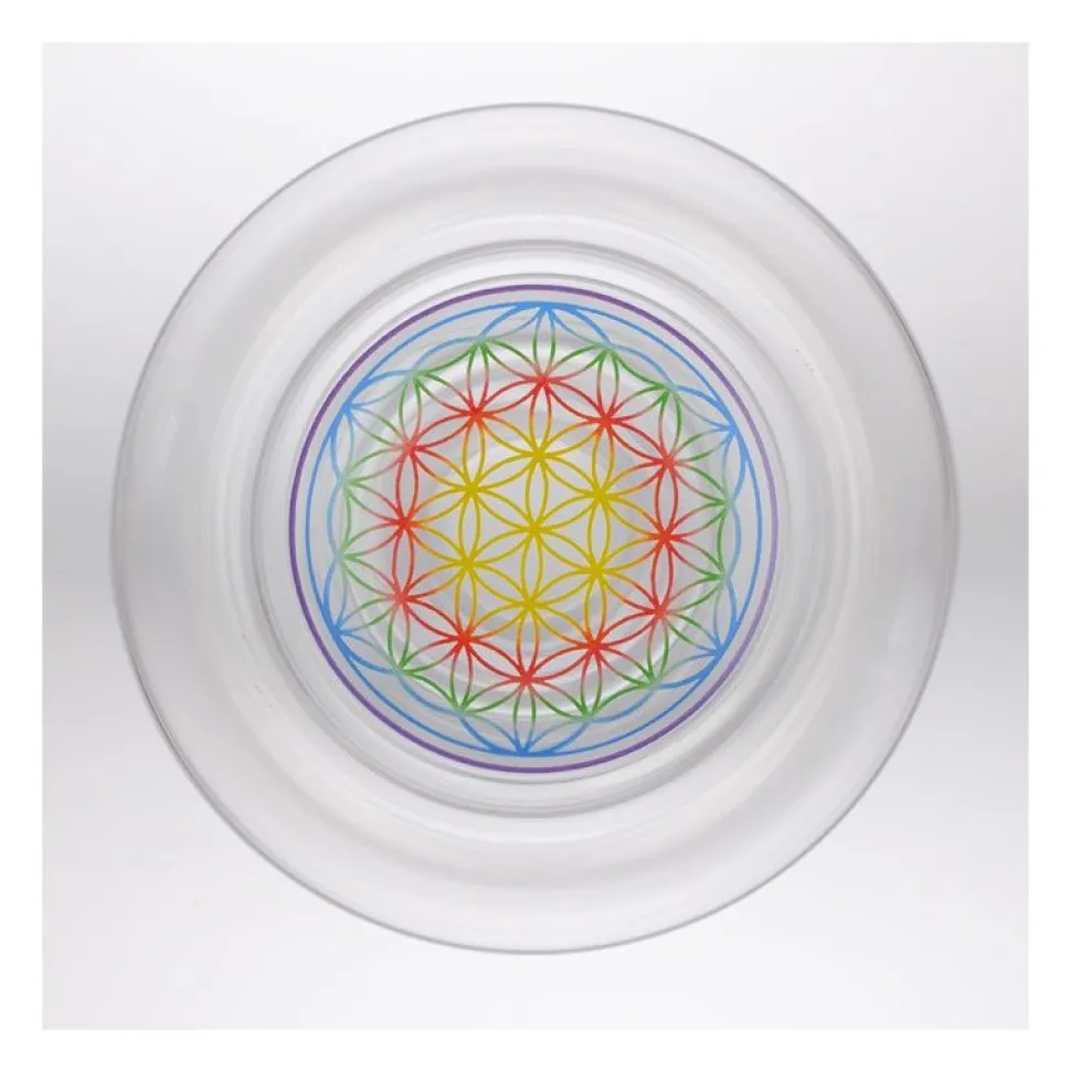 Vasos Mythos Happy con flor de la vida de colores - Nature's Design