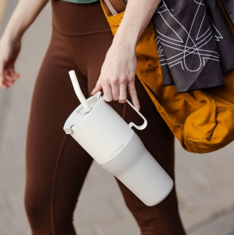 Vaso térmico de acero inoxidable Rise 1065 ml, beige - Klean Kanteen