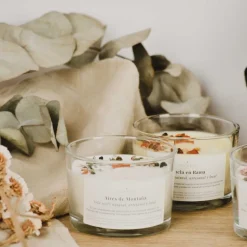 Vela perfumada con aceites esenciales ecológicos, Aires de montaña - CanVela