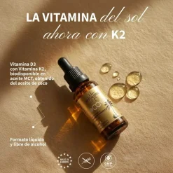 Vitamina D3+K2, en gotas, 20 ml - Hifas da Terra