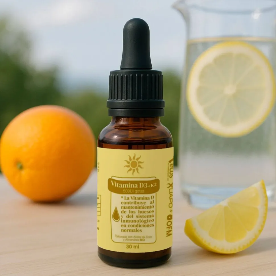 Vitamina D3 + K2, 500UI en gotas, 30 ml - OFM