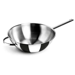 Wok de acero inoxidable, belly, 30 cm - Lacor
