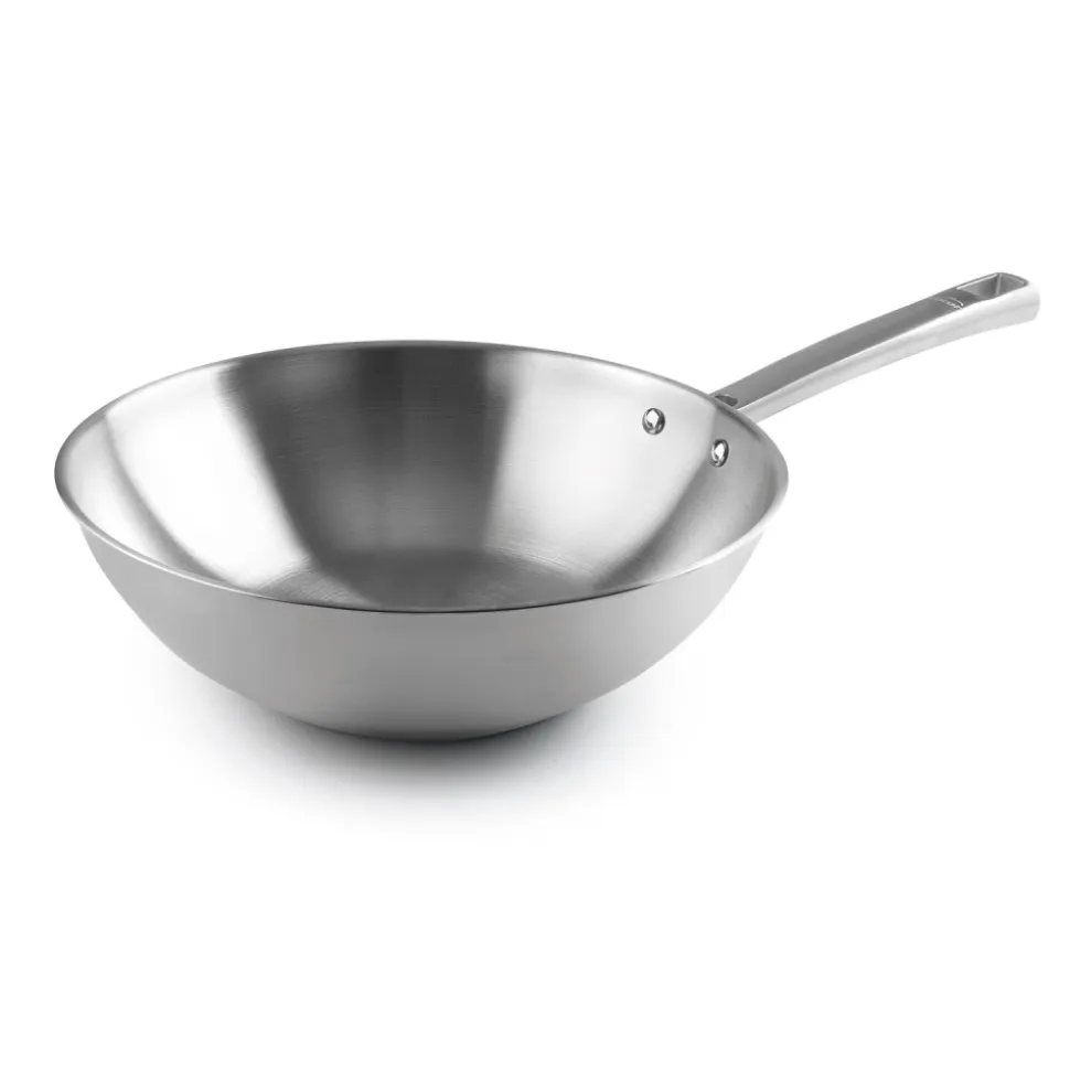 Wok de acero inoxidable, foodie, 28 cm - Lacor