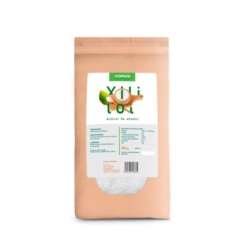 Xilitol, azúcar de abedul 500 g - Conasi
